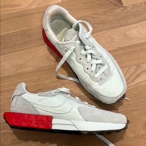 Nike Athletic Shoes White and Red